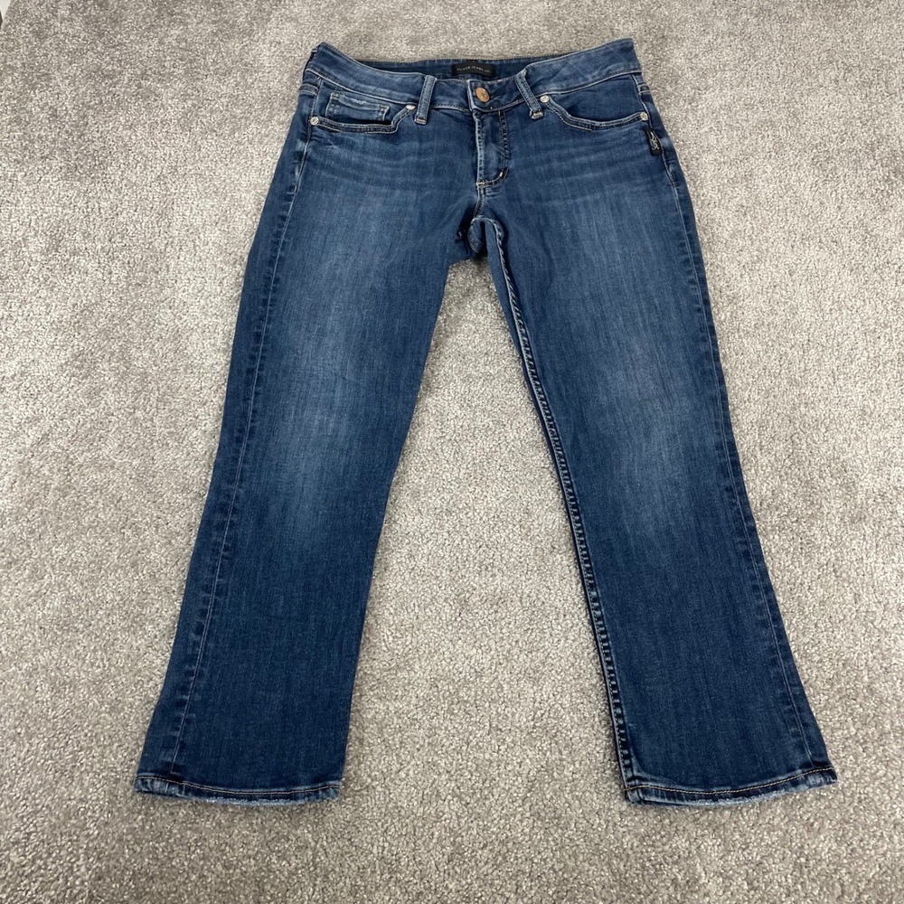 Silver Jeans Capris Womens 30 x 24 Suki Y2K Medium Wash (Sz Tag 28 x 22.5)
